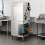 Thumbnail image #4 for Hobart Warewash AM16VLT-BAS-4 Ventless High-Temperature Door-Type Dishwasher, 27-Inch Chamber, 40 Racks/Hour, 480V 3-Phase