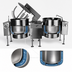 Thumbnail image #4 for Crown ELTM-40-2 Electric Twin Tilting 2/3 Steam Jacketed Mixer Kettle, 2x 40 Gallon Capacity