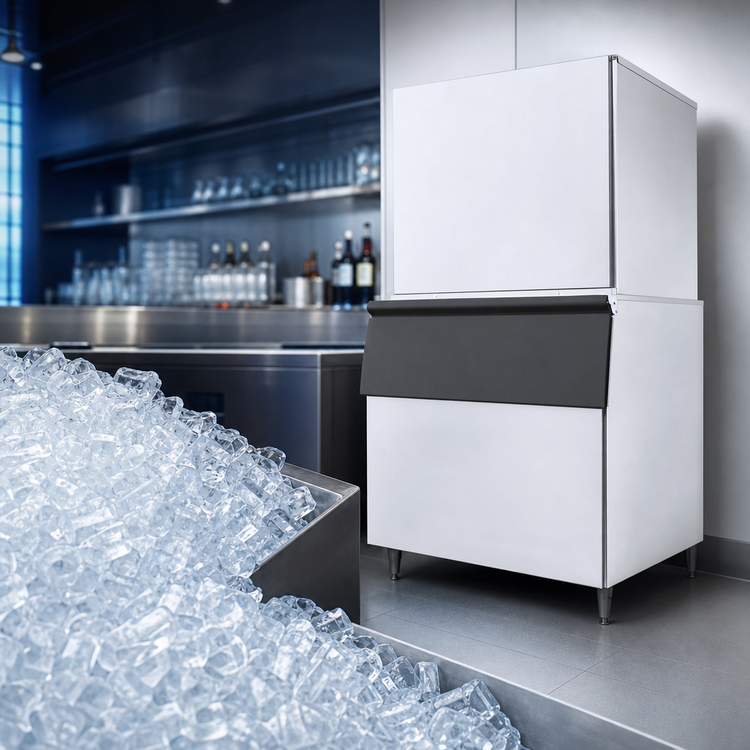 Product image #4 for Hoshizaki KM-2600SWJ3 48-Inch Water-Cooled Stackable Crescent Cube Ice Maker
