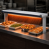 Thumbnail image #4 for Hatco Glo-Ray Designer Dual Strip Heater with Lights, 75-1/2-Inch Wide, Aluminum