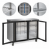 Thumbnail image #4 for IKON Refrigeration Two-Section Glass Swing Door Back Bar Cooler, 49-1/10 Inch, 10.45 Cu. Ft.