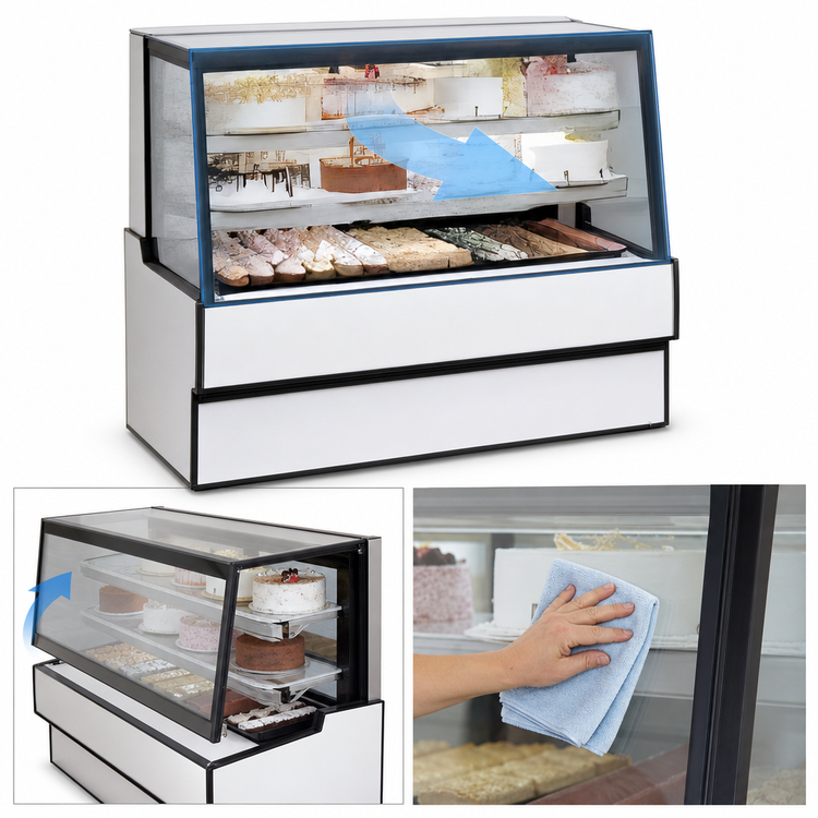 Product image #4 for Federal Industries High Volume Straight Glass Self-Contained Refrigerated Bakery Display Case, 36-1/8 Inch W x 35-5/16 Inch D x 48 Inch H
