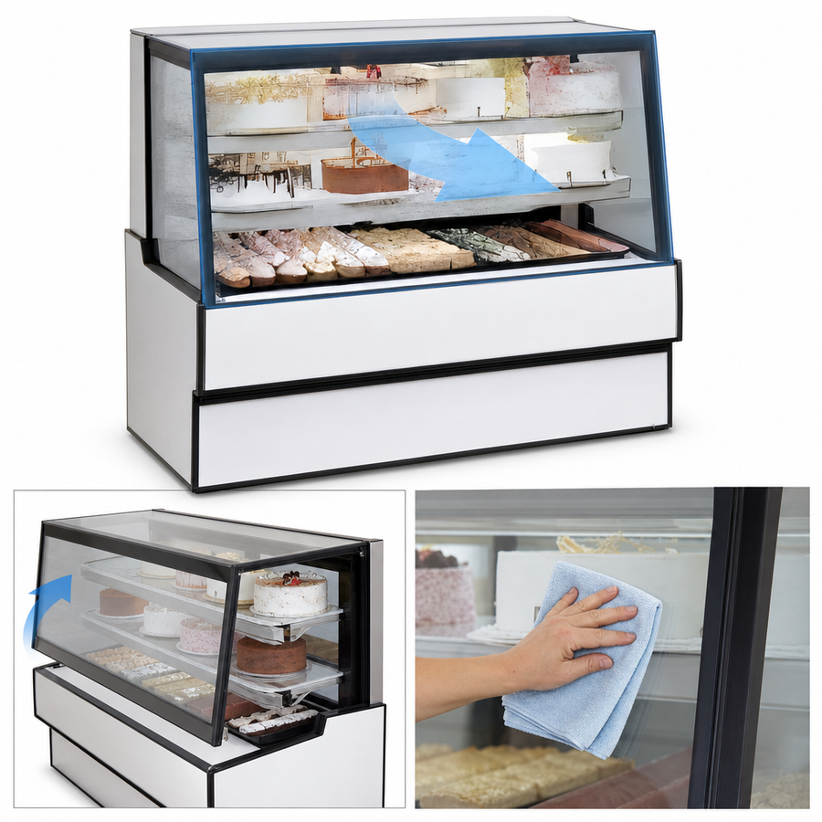 Sloped Tempered Thermopane Front Glass