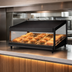 Thumbnail image #4 for Hatco Glo-Ray 60-Inch Countertop Pass-Through Merchandising Warmer with Slanted Shelf, 12 Rods, and Infrared Top Heat