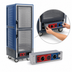 Thumbnail image #4 for Metro C5 3 Series Full-Height Combination Heated Holding & Proofing Cabinet with Blue Insulation Armour, Dutch Clear Polycarbonate Doors, and Fixed Wire Slides