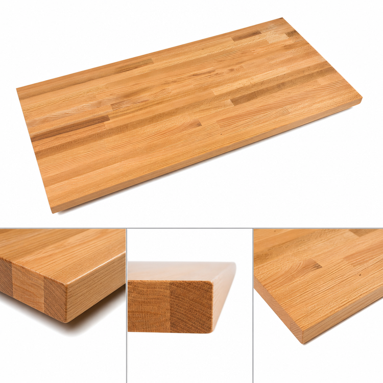 Product image #4 for John Boos Appalachian Red Oak Island Countertop, 108 x 38 x 1-1/2 Inch, Blended Edge Grain, Varnique Finish