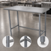 Thumbnail image #4 for Advance Tabco TGLG-3012 144-Inch x 30-Inch 14-Gauge 304 Stainless Steel Top Work Table with Galvanized Open Base