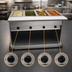 Thumbnail image #4 for Spec-Master PHT4CB-120 4-Well Electric Portable Hot Food Table with Cutting Board