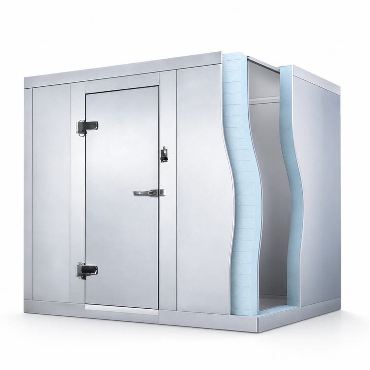 Product image #4 for AmeriKooler Outdoor Quick Ship Walk-In Freezer Panels Only, 12 Ft x 6 Ft x 7 Ft 7 In, With Floor