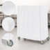 Thumbnail image #4 for Metro Waterproof Cart Cover for Queen Mary and Banquet Carts, 36 x 24 x 74 Inches, White