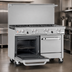 Thumbnail image #4 for Southbend Ultimate 48-Inch 6-Burner Commercial Gas Restaurant Range with Standard Oven and Cabinet Base