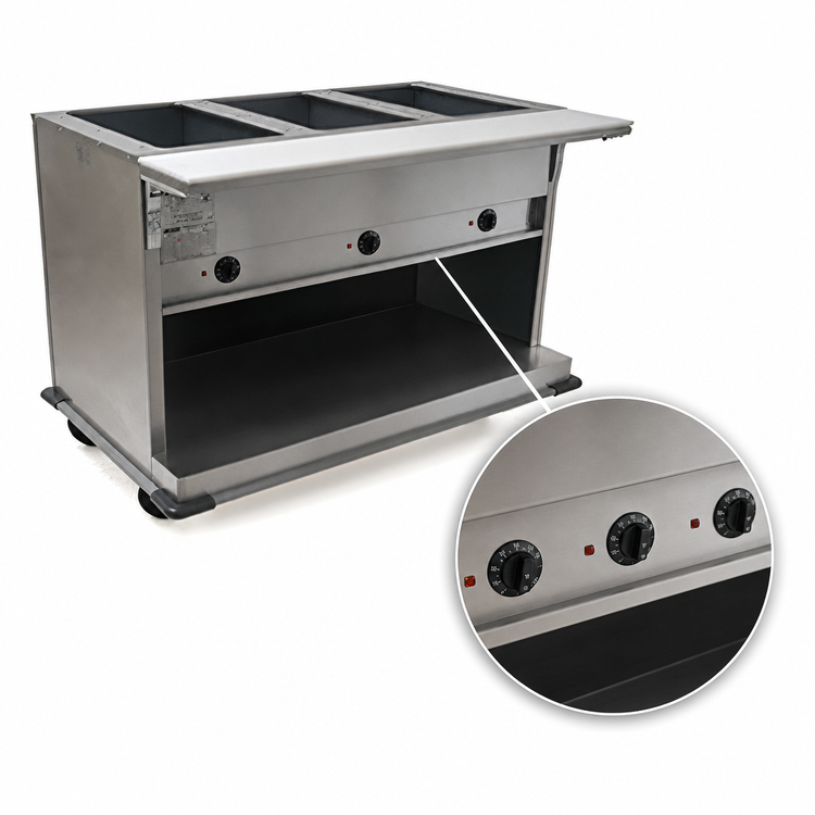 Product image #4 for Spec-Master Portable 5-Well Electric Hot Food Table with Cutting Board
