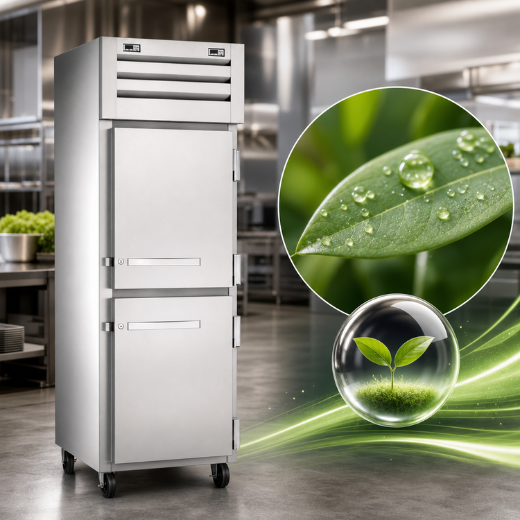 Product image #4 for SPEC SERIES One-Section Dual-Temperature Reach-In Refrigerator/Freezer with Two Half Solid Swing Doors