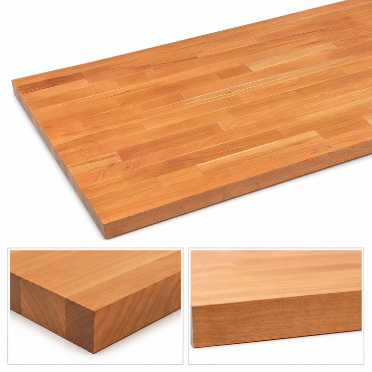 Product image #4 for Boos Block American Cherry Edge Grain Kitchen Countertop, 84 Inches x 30 Inches x 1-1/2 Inches, Varnique Finish