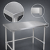 Thumbnail image #4 for John Boos Stallion 84-Inch x 36-Inch 300 Series Stainless Steel Flat Top Work Table with Stallion Safety Edge