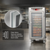 Thumbnail image #4 for Metro C5 6 Series 3/4-Height Mobile Heated Holding Cabinet with Double-Pane Clear Glass Doors, 27-Pan Capacity, 120V