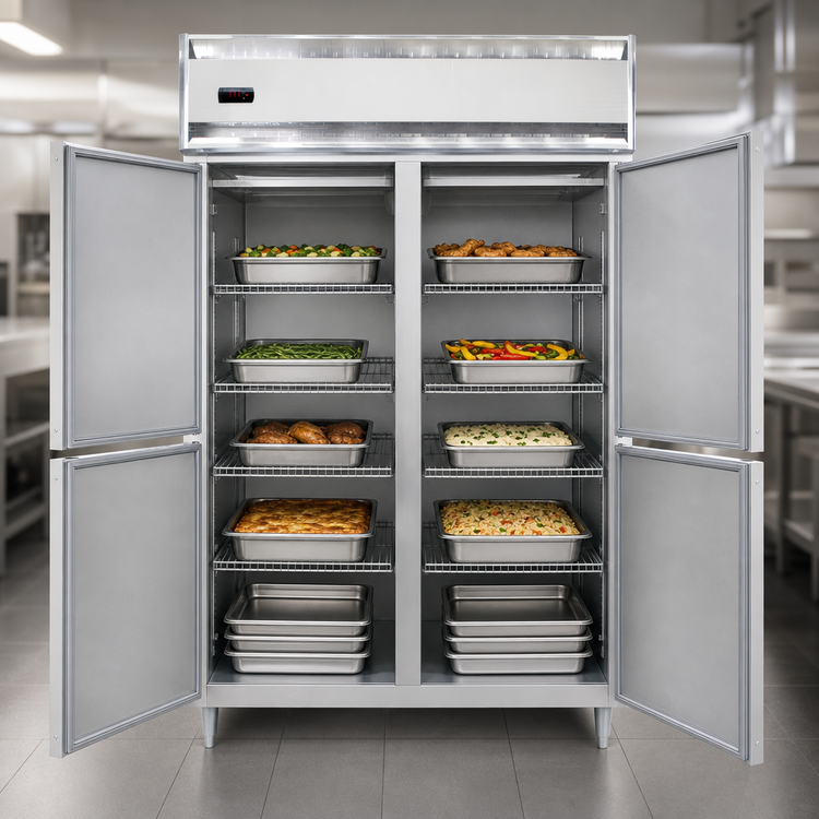 Product image #4 for Continental Refrigerator DL2W-SA-HD Designer Line Two-Section Standard Depth Heated Holding Cabinet
