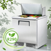 Thumbnail image #4 for Stainless Steel 32-Inch One-Section Sandwich/Salad Prep Table with 12-Pan Top and Rear-Mounted Self-Contained R290 Refrigeration