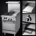 Thumbnail image #4 for Garland G Starfire Pro 24-Inch Gas Restaurant Range with 2 Burners, 12-Inch Griddle, and Space-Saver Oven