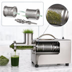 Thumbnail image #5 for Juicernet by Mulligan Associates Miracle Pro MJ575/BL33 Electric Stainless Steel Countertop Wheatgrass Juicer, Manual Feed, Forward/Reverse, 110V