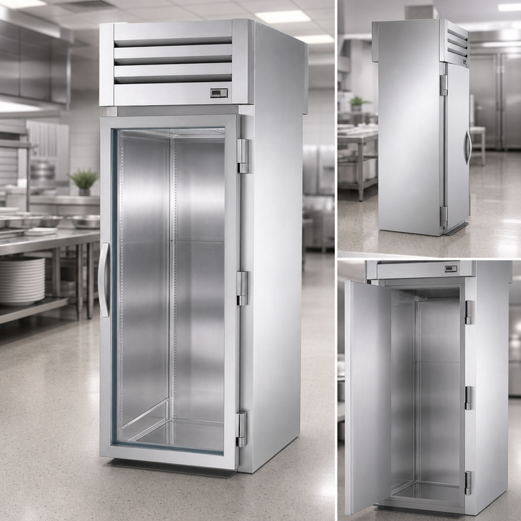 Product image #4 for True SPEC SERIES 1-Section Roll-Thru Refrigerator with Glass Front and Solid Rear Swing Doors