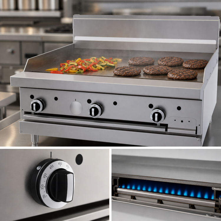 Product image #4 for Garland G Starfire Pro 36-Inch Commercial Gas Modular Top Griddle Range with 5/8-Inch Smooth Steel Plate