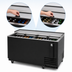 Thumbnail image #4 for Turbo Air Super Deluxe Sliding Lid Bottle Cooler, 64-3/8 Inch Wide, 18.5 Cu. Ft., Black Exterior