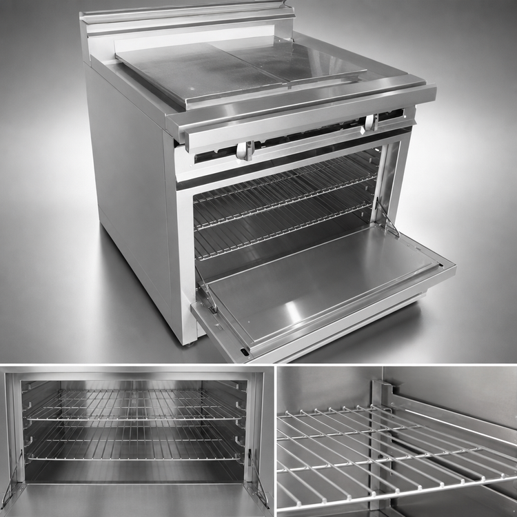 Product image #4 for Titan JTRH-36IP-36C Heavy Duty 36-Inch Gas Range with Plancha Top and Convection Oven