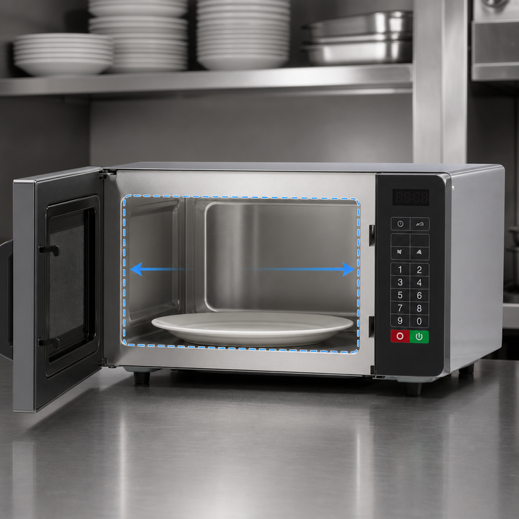 Product image #4 for Amana Commercial RMS10TSA 0.8 Cu. Ft. 1000-Watt Countertop Microwave Oven with Touchpad Controls