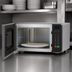 Thumbnail image #4 for Amana Commercial RMS10TSA 0.8 Cu. Ft. 1000-Watt Countertop Microwave Oven with Touchpad Controls
