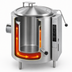 Thumbnail image #4 for Groen AHS-40 Low Height Gas Steam Kettle, 40-Gallon, 2/3 Jacket, 316 Stainless Steel Liner