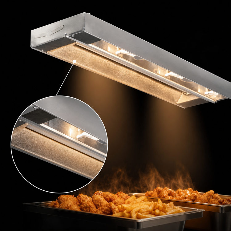 Product image #4 for Eagle RedHots 60-Inch Single Strip Heat Lamp with Lights, 208V, 1350W