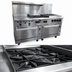 Thumbnail image #4 for Vulcan Endurance 72-Inch Gas Restaurant Range with 24-Inch Thermostatic Griddle, 4 Open Burners, 24-Inch Charbroiler, and 2 Convection Ovens