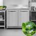 Thumbnail image #4 for Continental Refrigerator 36-Inch Front-Breathing Worktop Freezer with 2 Solid Doors and 10.3 Cu. Ft. Capacity