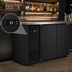 Thumbnail image #4 for Serv-Ware 49-Inch 2-Door Back Bar Bottle Cooler, 10 Cu. Ft., Self-Contained, Side-Mounted, 115V