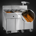 Thumbnail image #4 for Imperial 3-Battery Electric Floor Fryer with Built-In Filter, Dump Station, and Computer Controls, 50 lb. Tanks