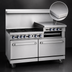 Thumbnail image #4 for Imperial Pro Series 60-Inch Gas Restaurant Range with 1 Griddle and 2 Standard Ovens
