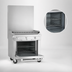 Thumbnail image #4 for Southbend Platinum 48-Inch Heavy Duty Gas Range with Charbroiler, Standard Oven, and Cabinet Base