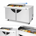 Thumbnail image #5 for Turbo Air Super Deluxe 60-Inch Two-Section Mega Top Sandwich/Salad Prep Table with Slide-Back Lid