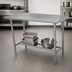 Thumbnail image #4 for Advance Tabco Special Value Series Stainless Steel Work Table, 84 x 30 Inches, Open Base
