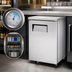 Thumbnail image #4 for True One-Section Solid Swing Door Back Bar Cooler, Stainless Steel, R290 Refrigeration, 30 6-Packs / 1 Half-Barrel Capacity