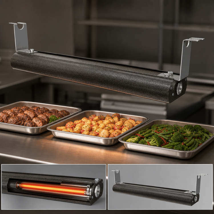Product image #4 for Vollrath 78-Inch Low Profile Unlighted Strip Heat Lamp with Remote Toggle Switch, 120V