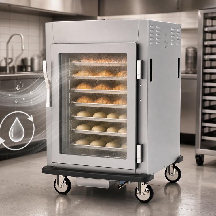 Product image #4 for Metro C5 9 Series 1/2-Height Mobile Controlled Humidity Heated Holding and Proofing Cabinet with Lip Load Slides and Glass Door, 17-Pan Capacity