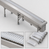 Thumbnail image #4 for Dinex DXIESSB18 18 ft. Slat Belt Motorized Tray Make-Up Conveyor