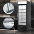 Thumbnail image #4 for Beverage-Air MarketMax IQ 1-Section Reach-In Black Glass Door Merchandiser Refrigerator with Electronic Smart Lock