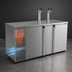 Thumbnail image #4 for Pro-Line E-Series Two-Section Stainless Steel Direct Draw Draft Beer Cooler with 2 Towers and 3 Faucets, 69-1/2-Inch Wide, 28 Cu. Ft.