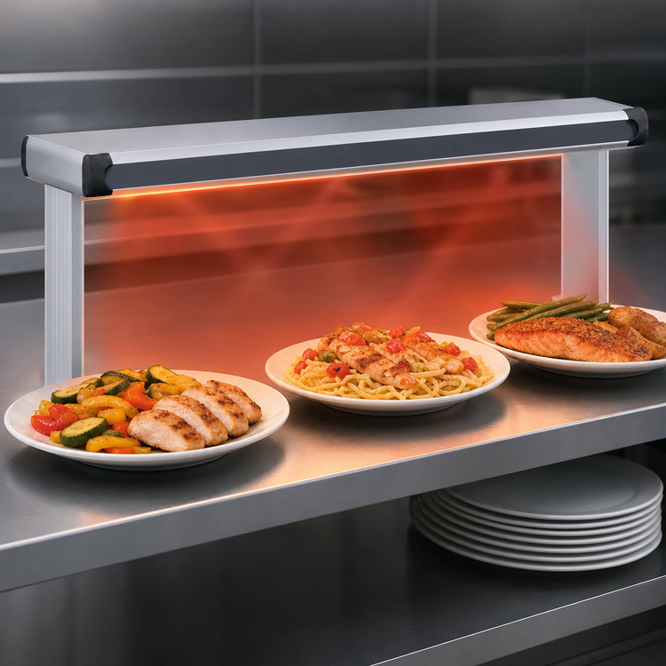 Product image #4 for Hatco Glo-Ray® Designer Dual Strip Heater with Lights, 51-1/2-Inch Wide, Aluminum, 2440 Watts