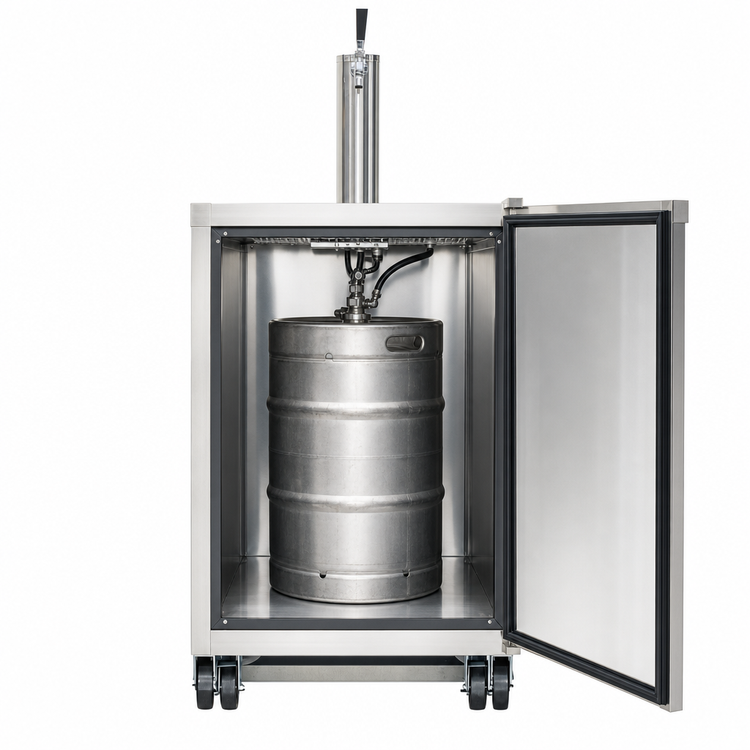 Product image #4 for Continental Refrigerator 24-Inch Stainless Steel Back Bar Keg Cooler, 8 Cu. Ft., 1 Column, R-290