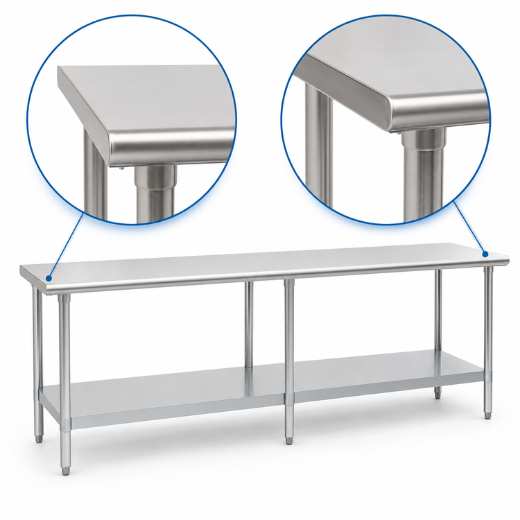 Product image #4 for Eagle Group Spec-Master T24144E 144-Inch x 24-Inch Flat Top Work Table with Adjustable Undershelf