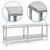 Thumbnail image #4 for Eagle Group Spec-Master T24144E 144-Inch x 24-Inch Flat Top Work Table with Adjustable Undershelf